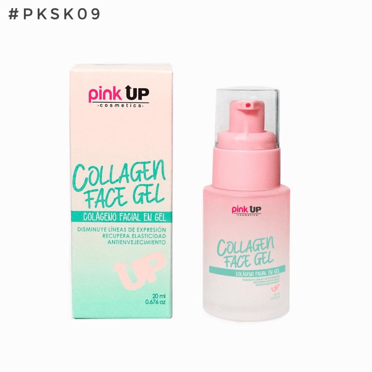 Collagen face gel pink up 09