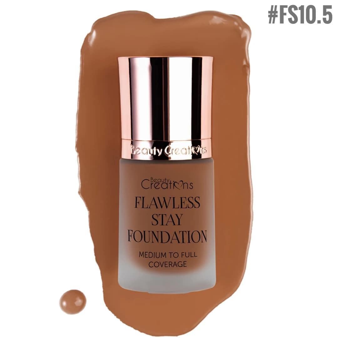 Flawless Stay Foundation Beauty Creations Tono FS10.5 - azukarmodaybelleza