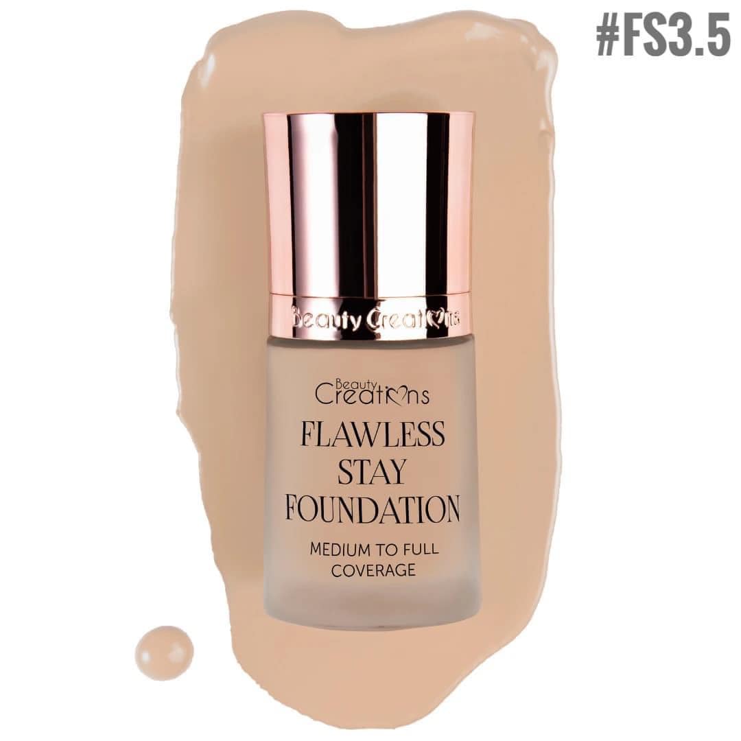 Flawless Stay Foundation Beauty Creations Tono FS3.5 - azukarmodaybelleza