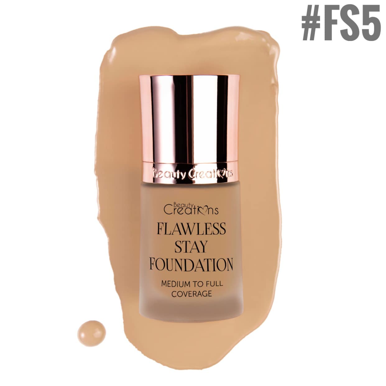 Flawless Stay Foundation Beauty Creations Tono FS5 - azukarmodaybelleza