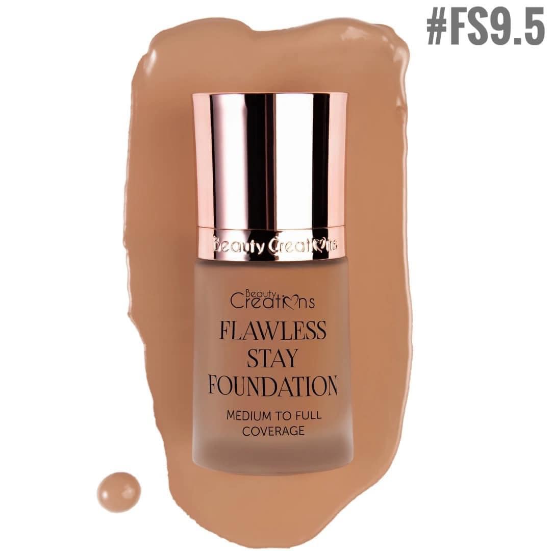 Flawless Stay Foundation Beauty Creations Tono FS9.5 - azukarmodaybelleza
