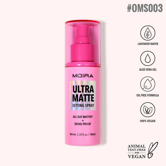 Moira ultra matte setting spray