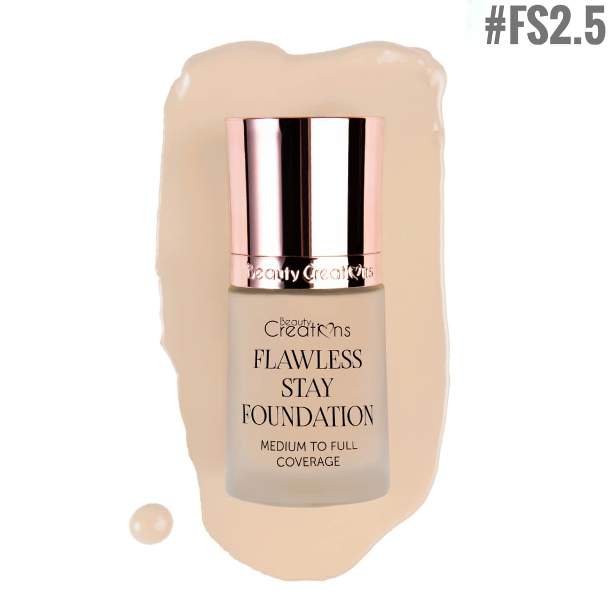 Flawless Stay Foundation Beauty Creations Tono FS2.5 - azukarmodaybelleza