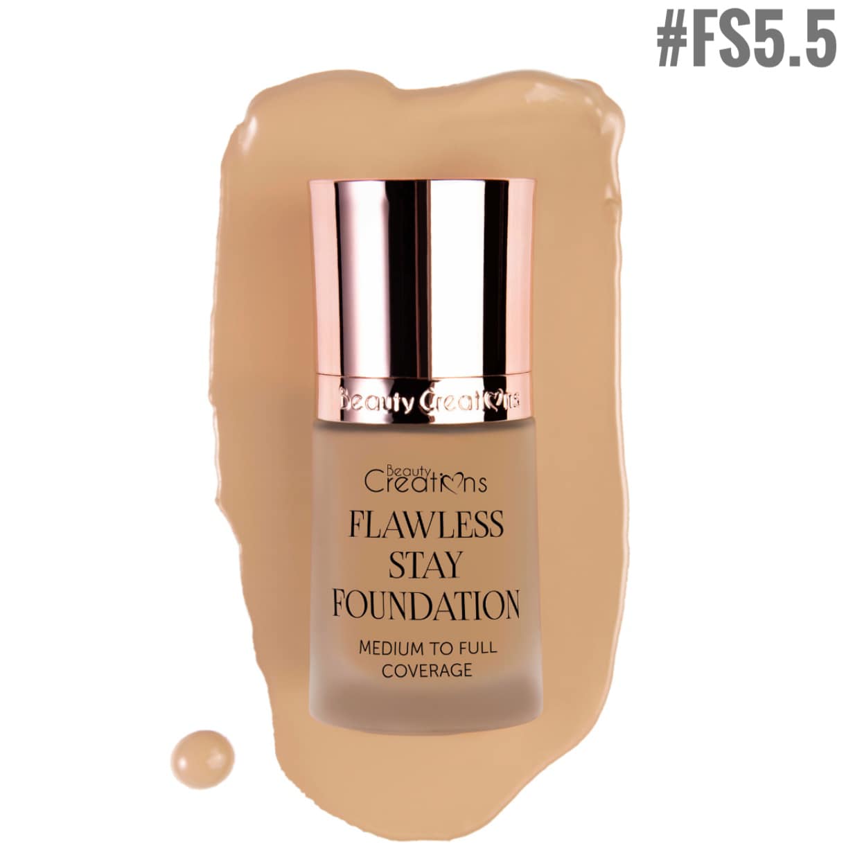 Flawless Stay Foundation Beauty Creations Tono FS5.5 - azukarmodaybelleza